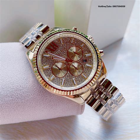 đồng hồ michael kors dây da nam|Michael Kors dong.